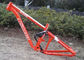 Αργιλίου πορτοκαλιά ιχνών ποδηλάτων ελαφριά δομή αναστολής πλαισίων πλήρης προμηθευτής