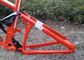 Αργιλίου πορτοκαλιά ιχνών ποδηλάτων ελαφριά δομή αναστολής πλαισίων πλήρης προμηθευτής