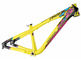 Αργίλιο όλο το πλαίσιο ποδηλάτων άλματος ρύπου βουνών 100 - 140 κίτρινου χιλ. χρώματος ταξιδιού προμηθευτής