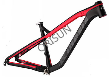Κίνα Κόκκινα/πορτοκαλιά πλαίσια ποδηλάτων Hardtail Mtb, πλαίσιο ποδηλάτων κραμάτων αργιλίου 27,5 ίντσας διανομέας